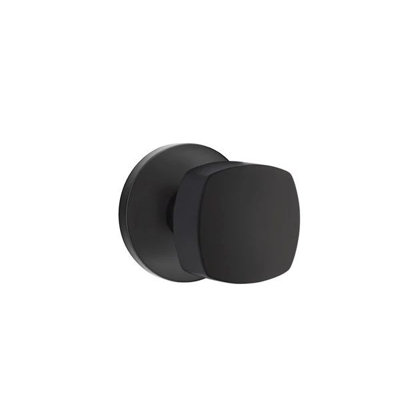 Emtek Privacy Interior Mortise Set w/ Disc Rosette & Freestone Knob (RH)