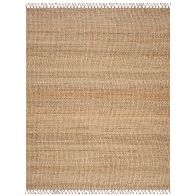 Debroh Natural Fiber Hand Woven Jute Solid Color Rug