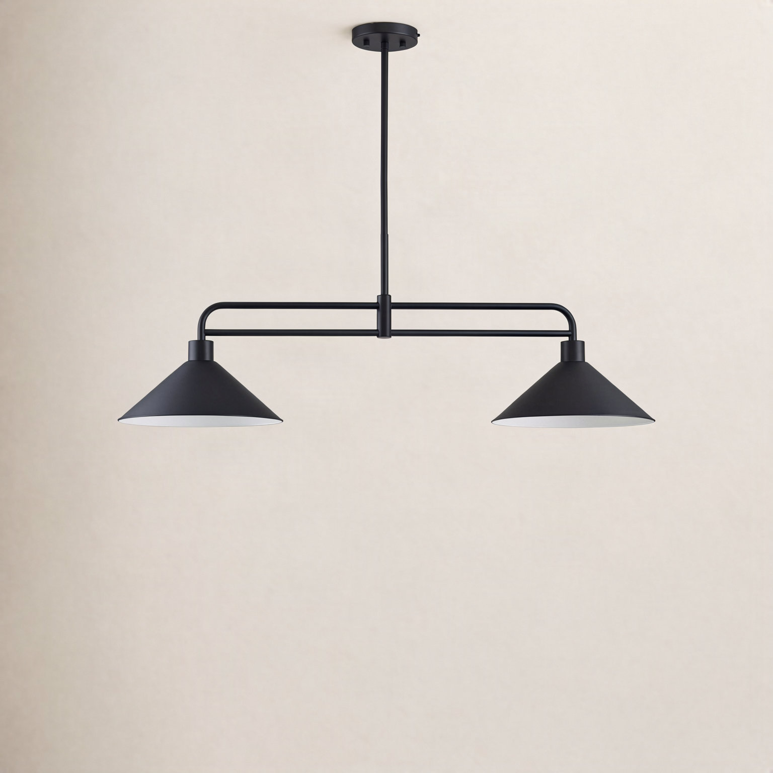 Fayra Dimmable 2-Light Pendant, Black