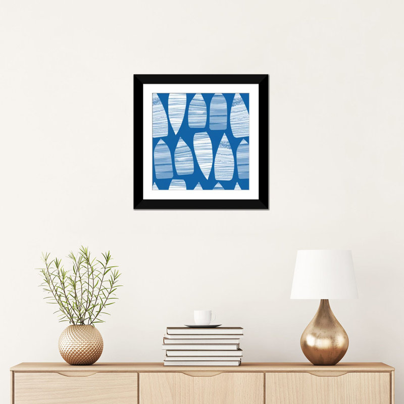 « bateau », impression sur toile, H 16 po x l 16 po x P 1 po, Papier d'art encadré noir, Blanc