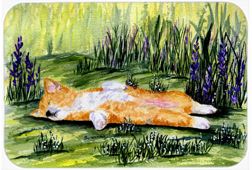 Planche à découper en verre caroline trésors corgi