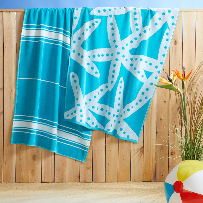 Patchin 100% Cotton Midweight Jacquard Beach Towel