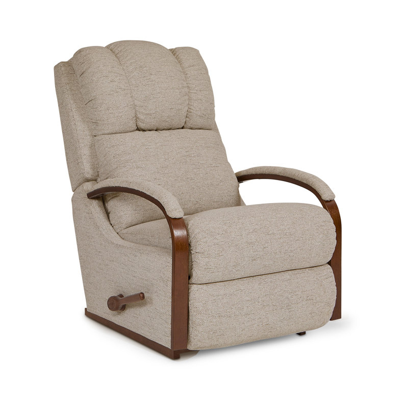 Fauteuil inclinable manuel berçant Harbor Town, Polyester à 100 % de couleur amande