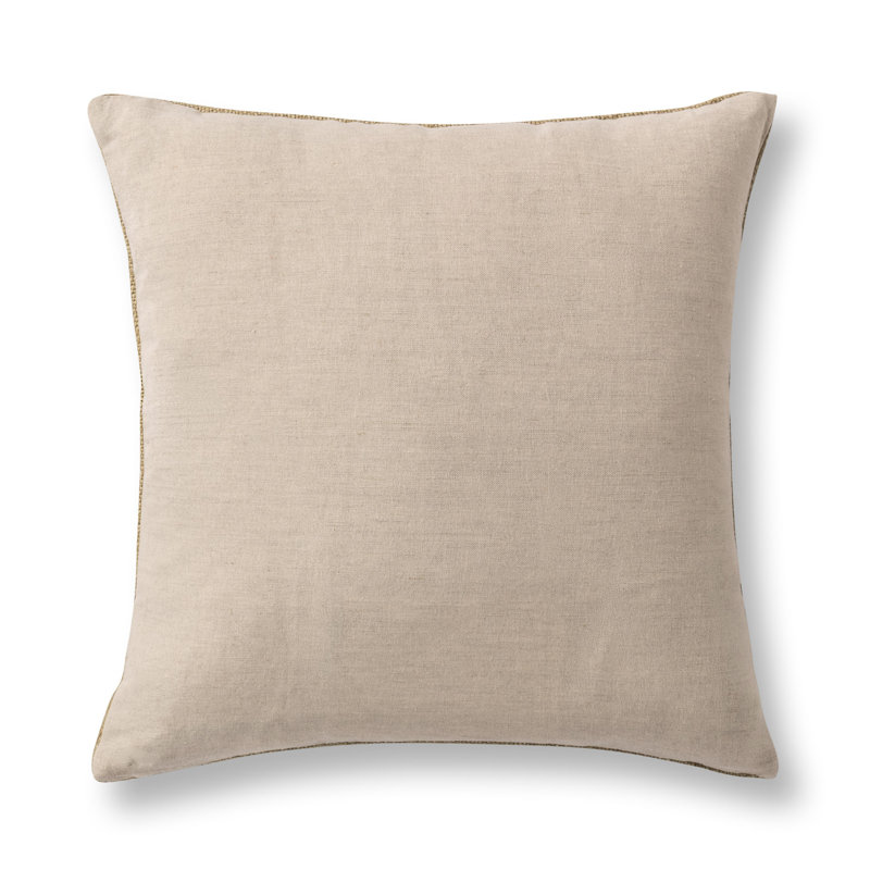Moksha Linen Blend Throw Pillow, Kelp