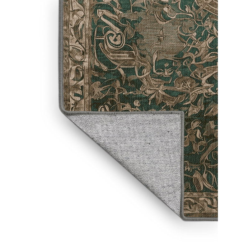 Tapis brun lavable à la machine, Rectangle 8 pi x 12 pi