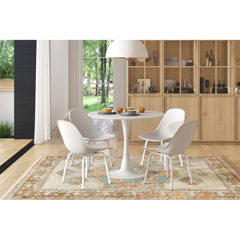 Ensemble repas pour 4 personnes Jorianna, Blanc