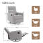 Fauteuil inclinable et pivotant rembourré