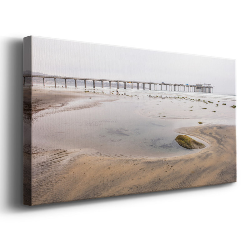 Scripps Pier - Impression sur toile tendue, H 16 po x l 8 po x P 1 po