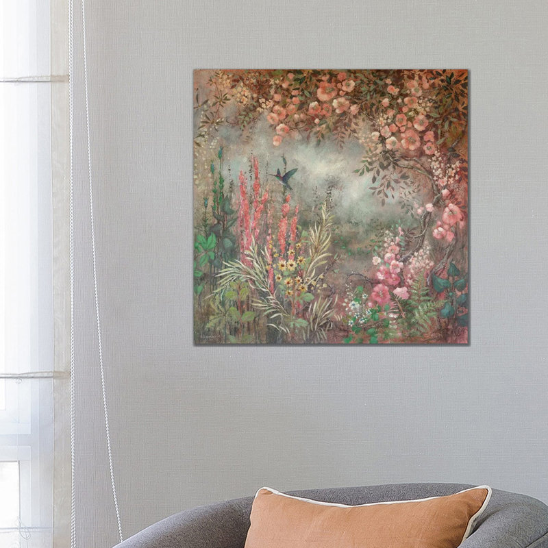 Lush Roses by Lisa Marie Kindley - Wrapped Canvas Painting, 66.04 cm H x 66.04 cm W x 3.175 cm D