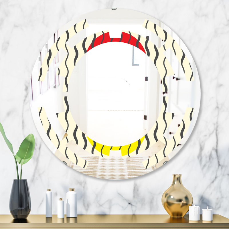 Miroir mural sans cadre Space Wave, H 23,6 po x l 23,6 po