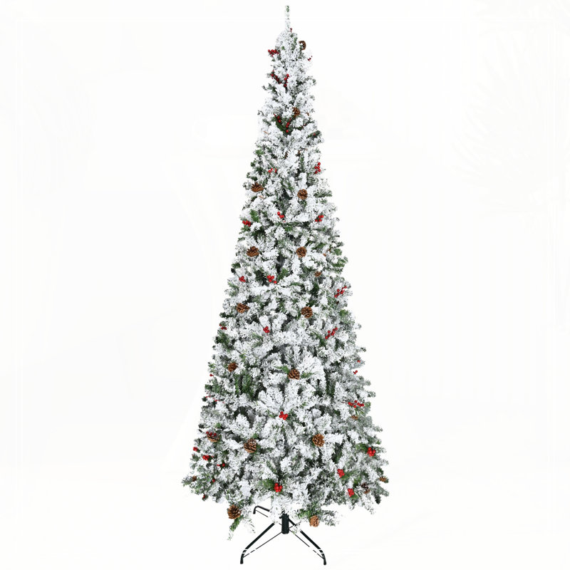 Arbre de Noël artificiel enneigé 9 pi, H 9 pi