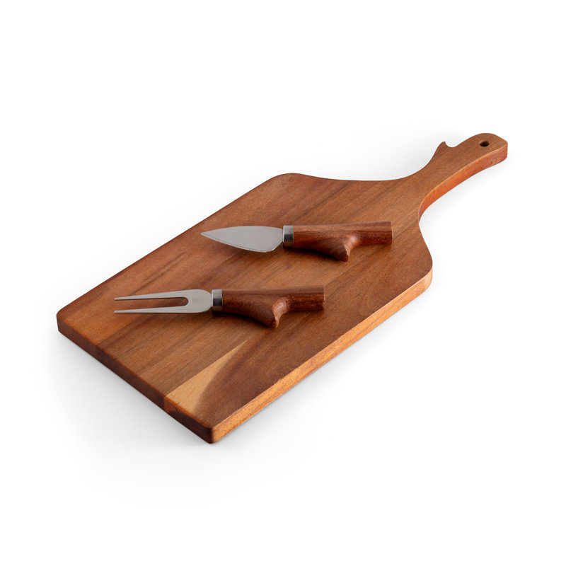Swissmar Acacia Cheese Board & Knife Set