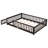 Finka Kids Floor Platforms Bed With Fence and Door-43554153-42099787
