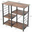 Étagère de boulanger standard 35,4 po en fer avec compatibilité micro-ondes-1253861443