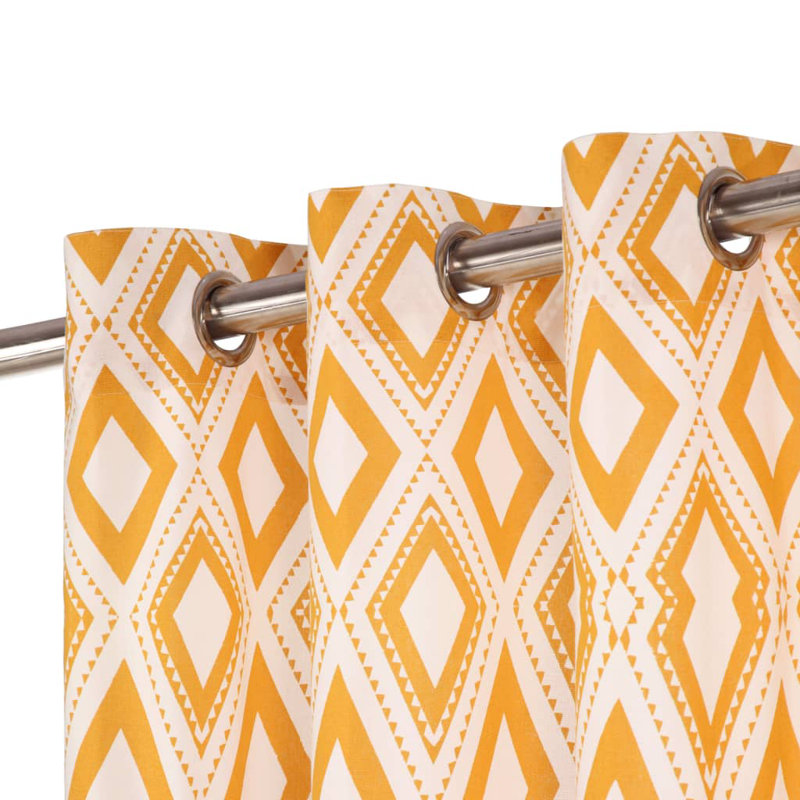 Pierpoint Cotton Room Darkening Curtain Pair, 140 W x 225 D cm