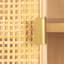 Armoire en bois tissé avec portes et tiroirs