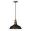 Annesa 1-Light Pendant –Black Inner Gold Industrial Modern Ceiling Light by Borough Wharf-1168014632
