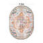 Tapis oriental orange / bleu / crème Beverly-421736440