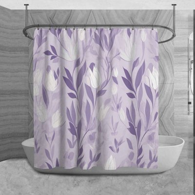 Aleezah Microfiber Shower Curtain