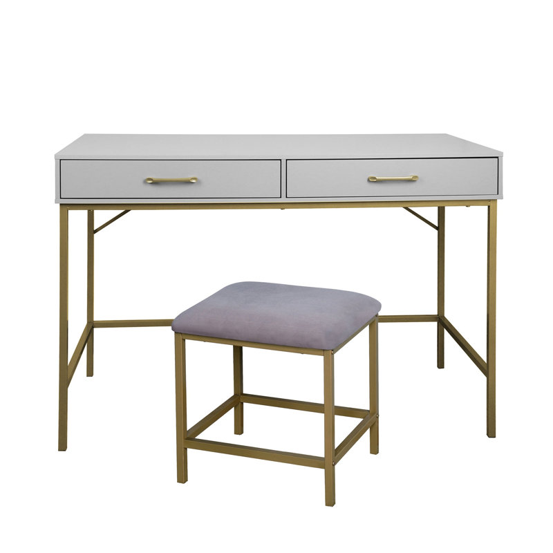 Agna Dressing Table, Grey