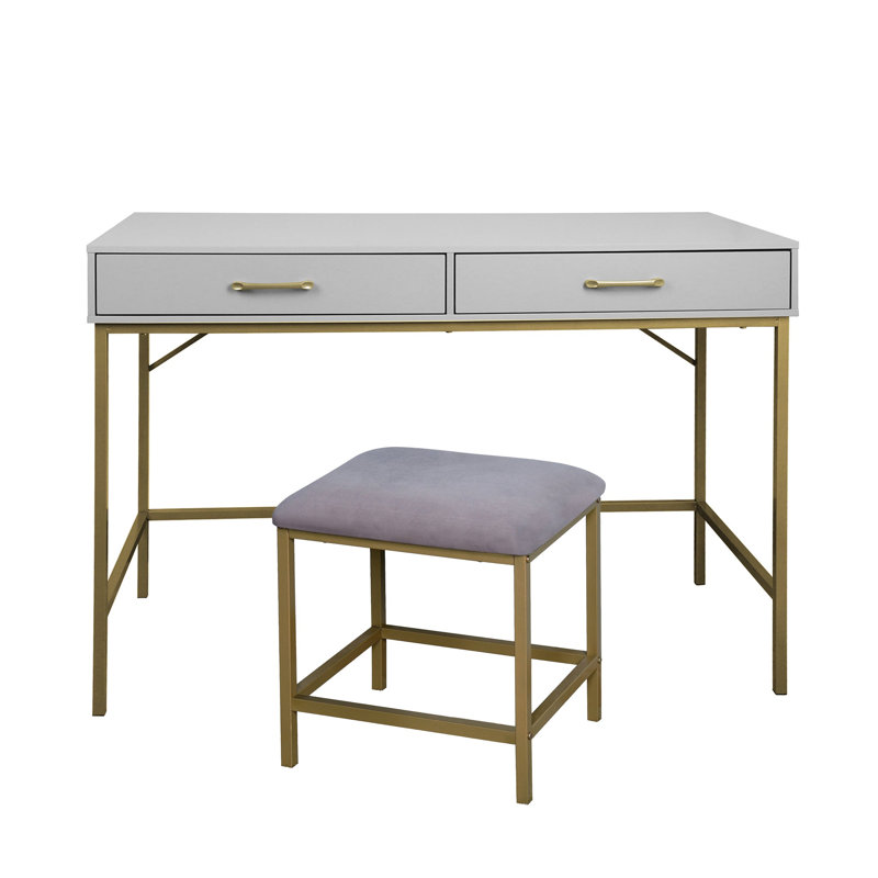 Agna Dressing Table, Grey