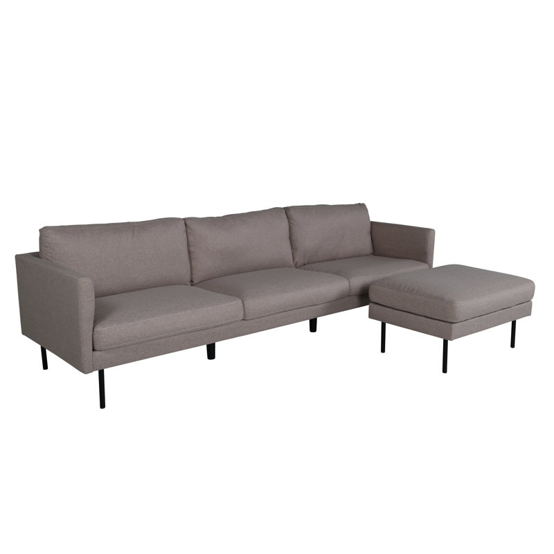 Davanee 4 Seater Large Corner Sofa , Brown