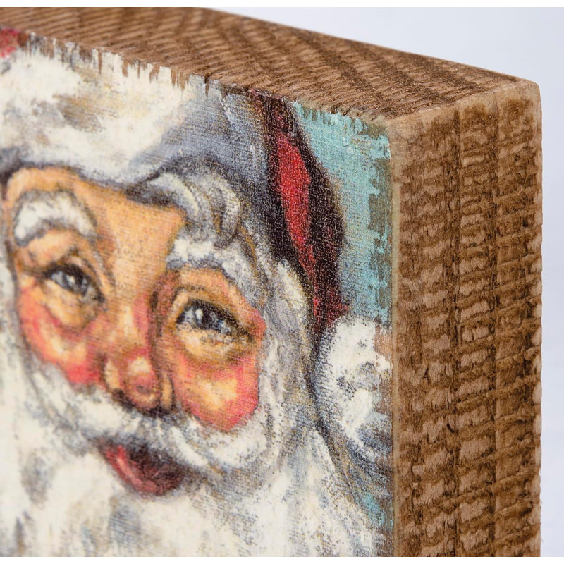  Panneau de Noël Santa Block
