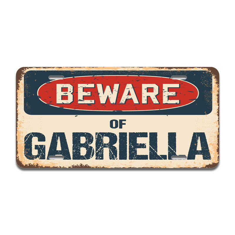 Cadre en aluminium Beware of Gabriella
