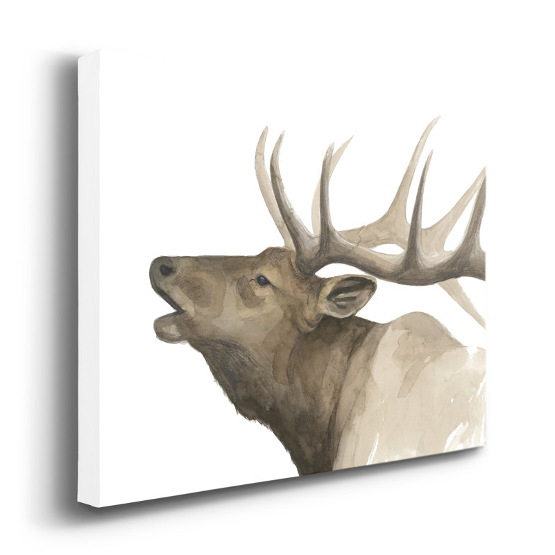 «Seppe Call of the Elk II», reproduction d'art sur toile, H 16 po x l 20 po x P 1,5 po