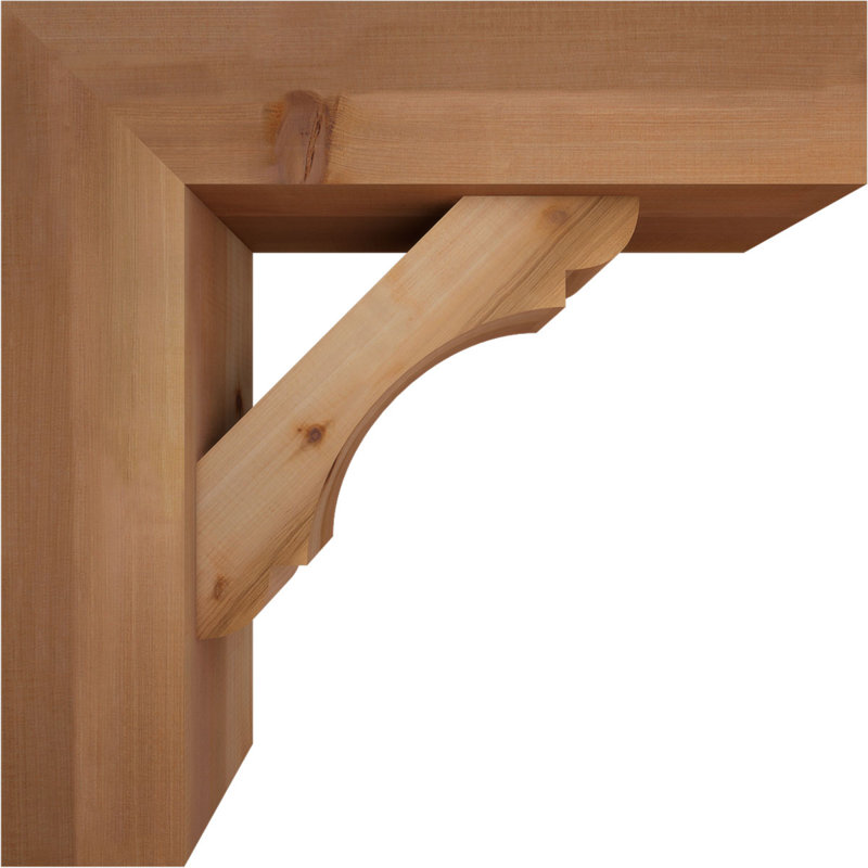 Support de bloc olympique avec entretoise décalée, 26 x 26, Cèdre rouge occidental de l 7 1/2 po (lisse)