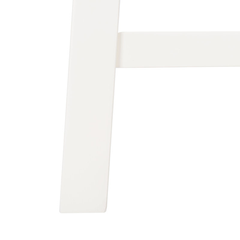 Tabouret de comptoir 25 po Medrick, Siège gris / cadre blanc