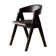 Polyurethane Ladder Back Arm Chair in Brown