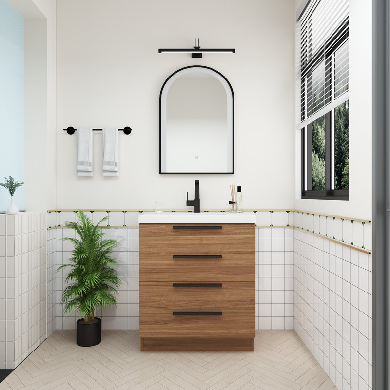 Meuble-lavabo autoportant Carla, 30", Palissandre