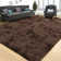 Non-Slip Brown Shaggy Rug/Carpet