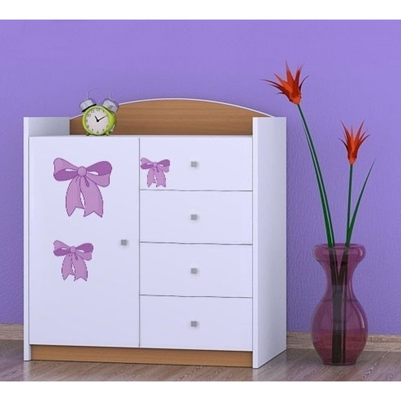 Neuman Kids 4 - Drawer Combo Dresser, Beech