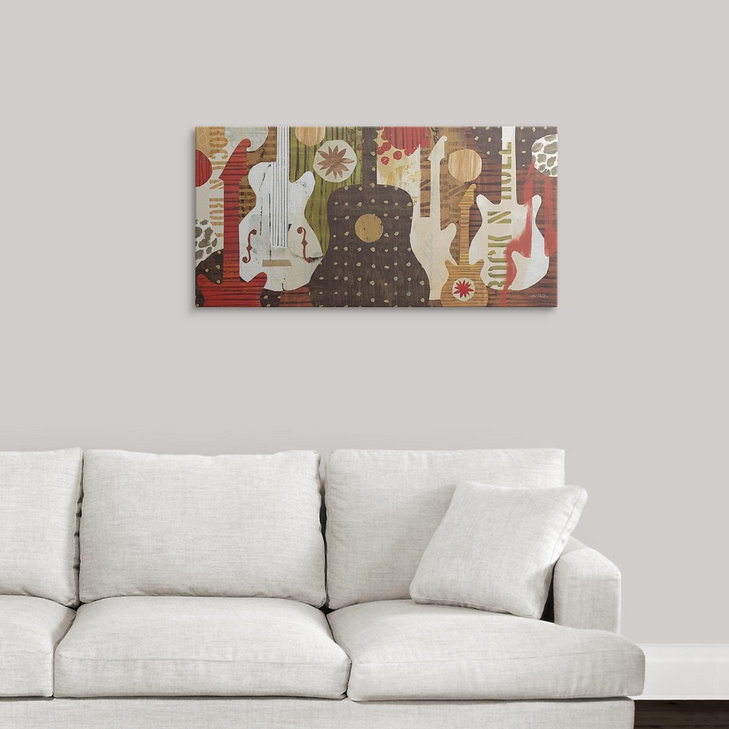 «Rock and Roll Fantasy» par Francyne, impression, H 18 po x l 36 po x P 1,5 po, Toile