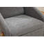 Ensemble de 1 fauteuil rembourré moderne en tissu de chenille avec structure latérale en bois robuste, assise et dossier rembourrés confortables pour le salon et la chambre à coucher-629807060
