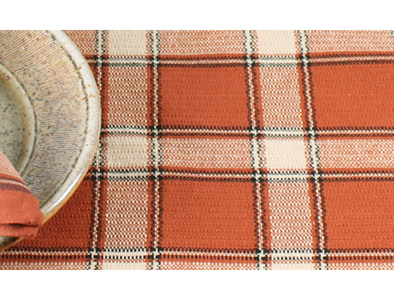 Ashburton Cotton Rectangle Placemat, Orange