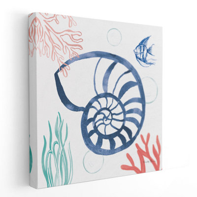 «Coastal Jewels I Coral Cove», reproduction d'art sur toile