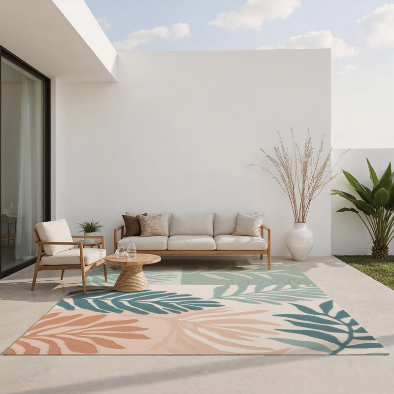 Natural Radiance Indoor And Outdoor Area Rug, Rectangle 5' x 7'