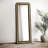 Maxine Cane Weave Full Length Standing Floor Mirror Black-107724694