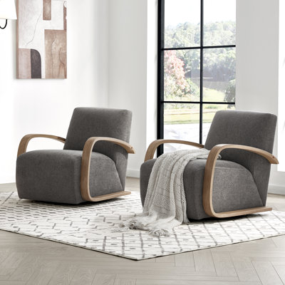 Fauteuil pivotant rembourré Brehana