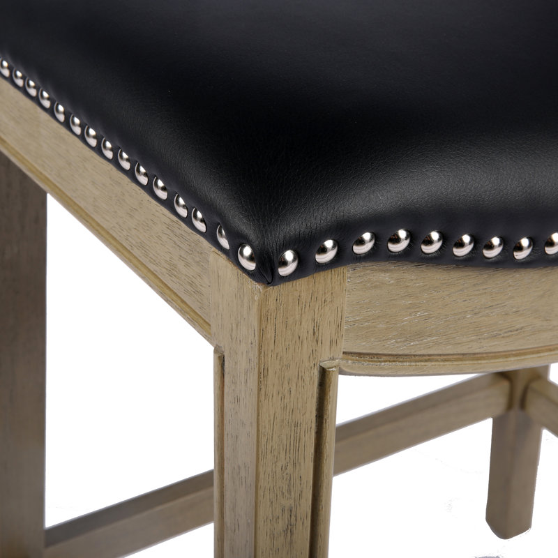 Ardussi Bar Stool, Black, Counter Stool (25.98" Seat Height)