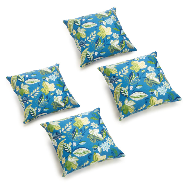 Blazing Needles Indoor/Outdoor Throw Pillow, Skyworks Caribbean
