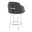 Ensemble de tabourets pivotants contemporains avec repose-pieds-1451267820