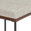 Benton Upholstered Stool with Metal Frame-755935217-793453435