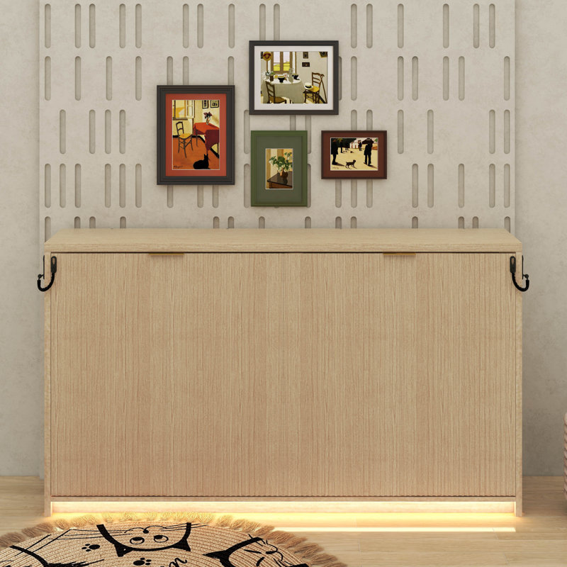 Lit escamotable simple TG avec lumière DEL