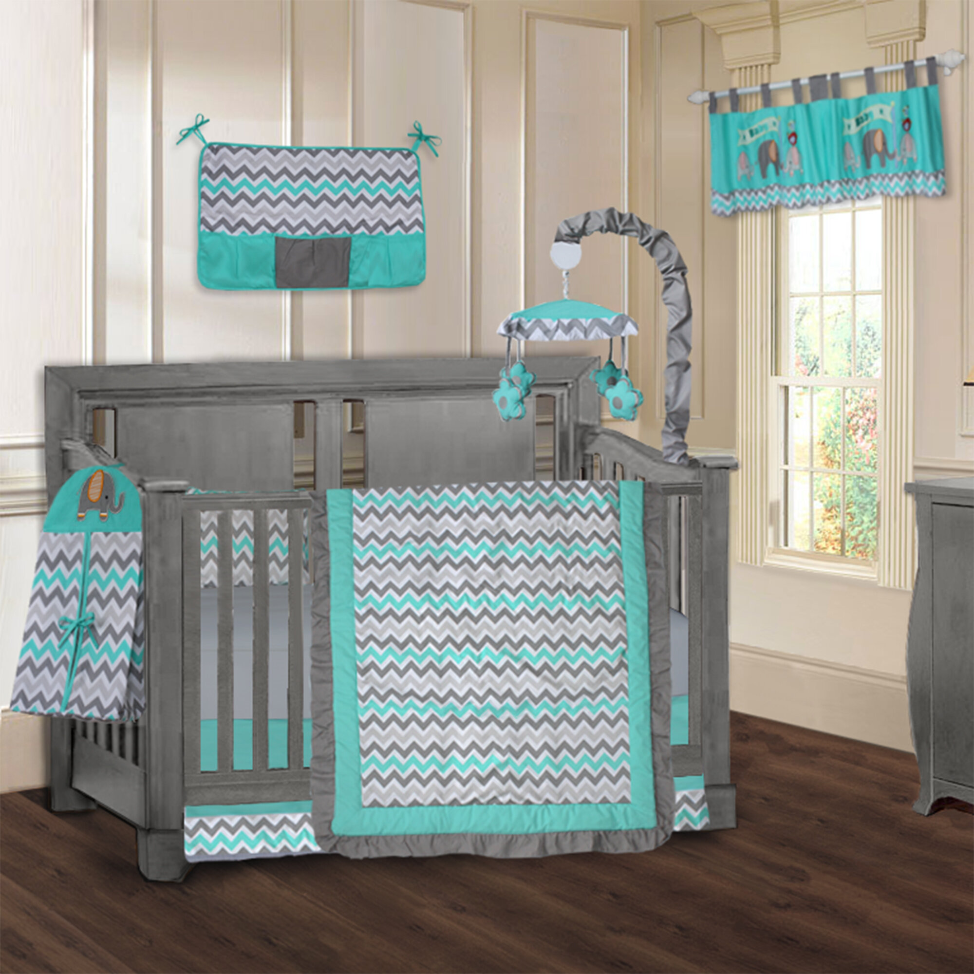 Harriet Bee Slavens 9 Piece Crib Bedding Set & Reviews | Wayfair