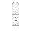 Ensemble de 4 treillis de jardin en métal 71 po x 19,7 po antirouille pour plantes grimpantes