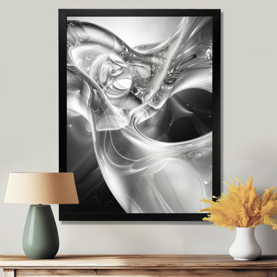 Gris noir et acier abstrait Serenade III - reproduction d'art abstrait